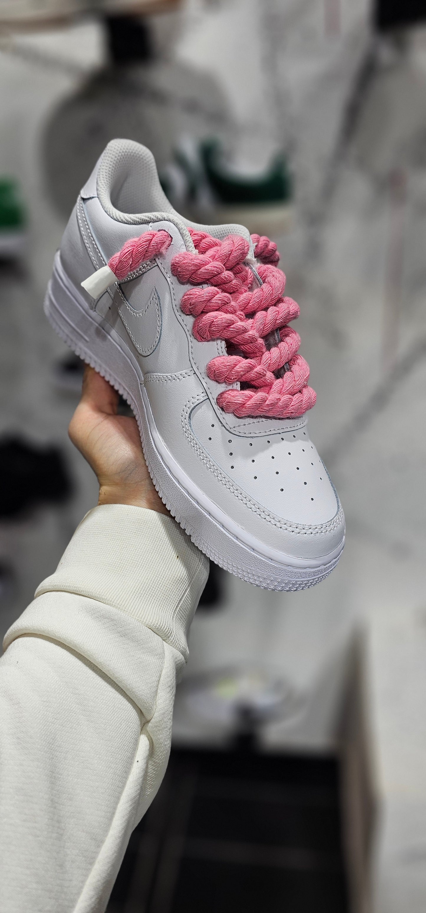 Air force personalizzata laccio rosa – Nairoby_sneakers